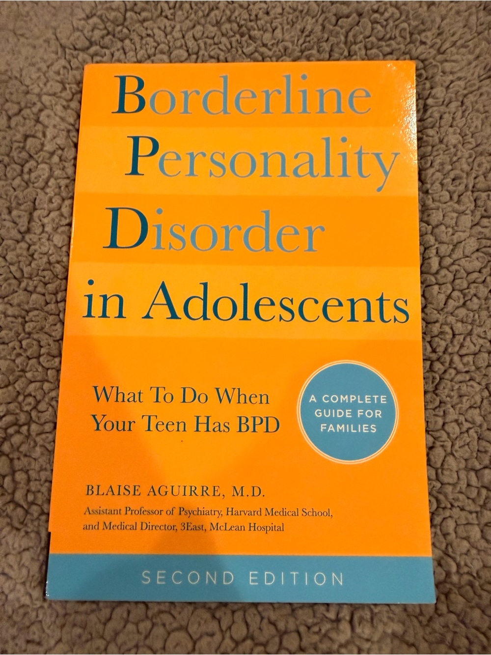 Harper Orange and Teal Medical Guidebook